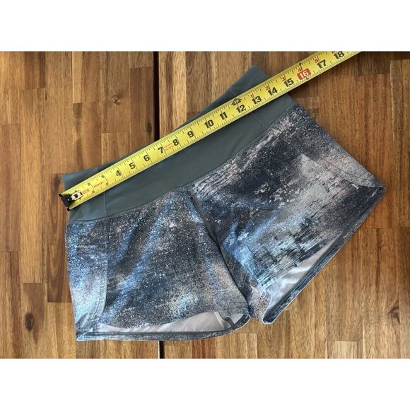 Lululemon Run Times Short II Azurite Mint Tint Multi/Mystic Green Size 4 Tennis - Picture 14 of 14